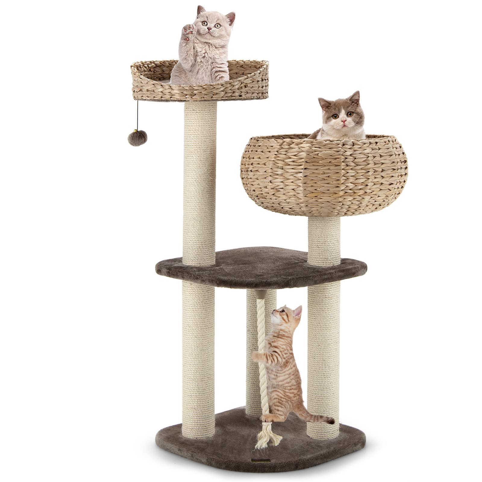 Hand-Made-Wicker-Cat-Condo-Top-Perch-1-2