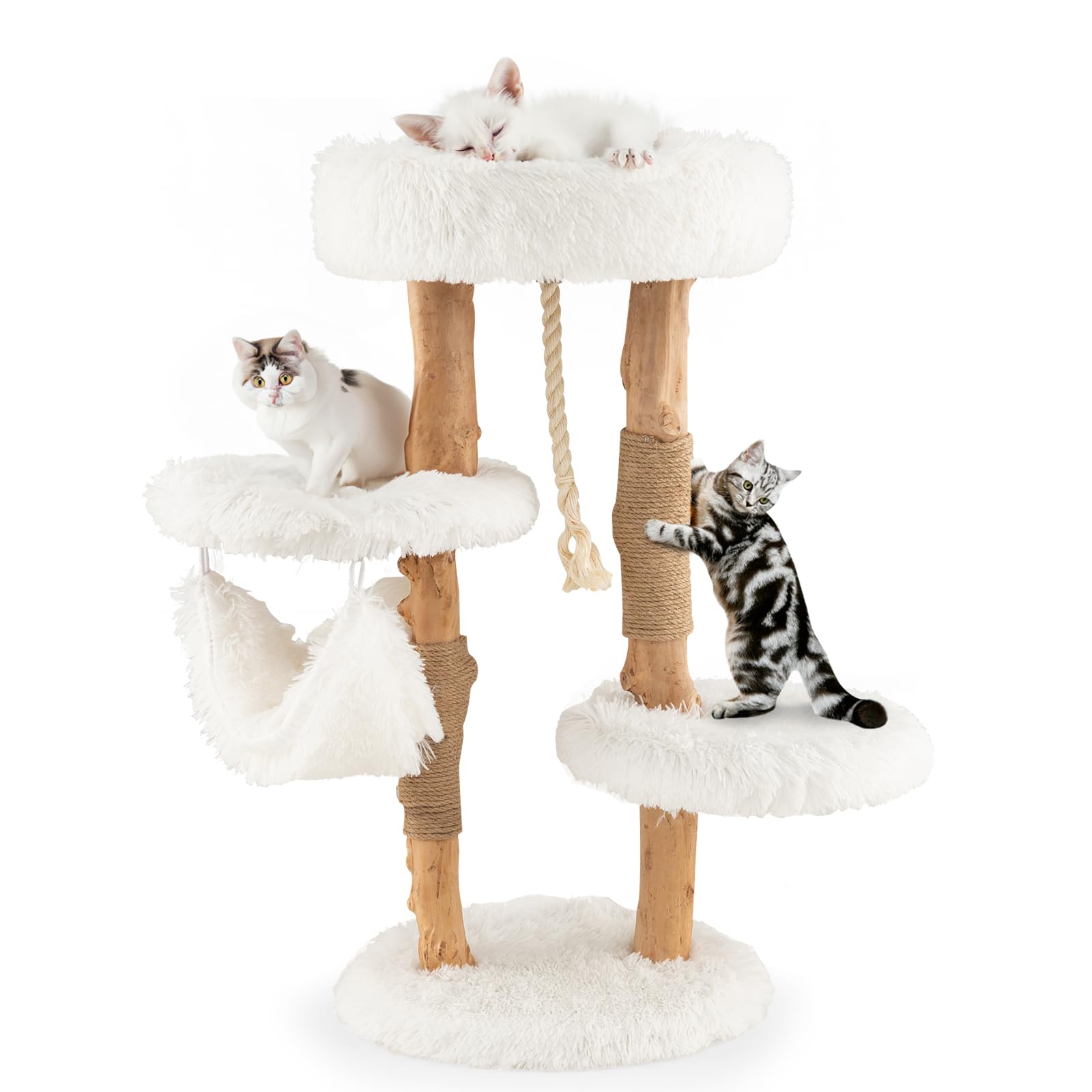 Solid-Wood-Cat-Tower-with-Jute-Scratching-Posts-1