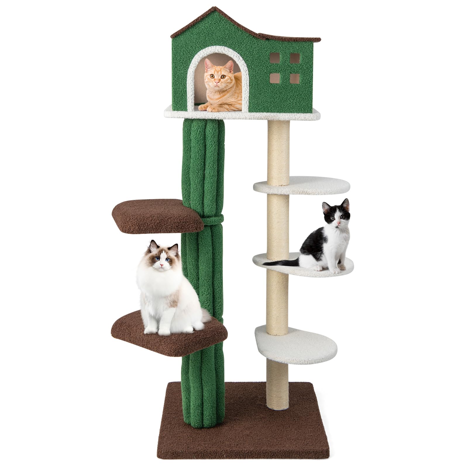 Tall-Cat-Tower-with-Sisal-Scratching-Posts-5